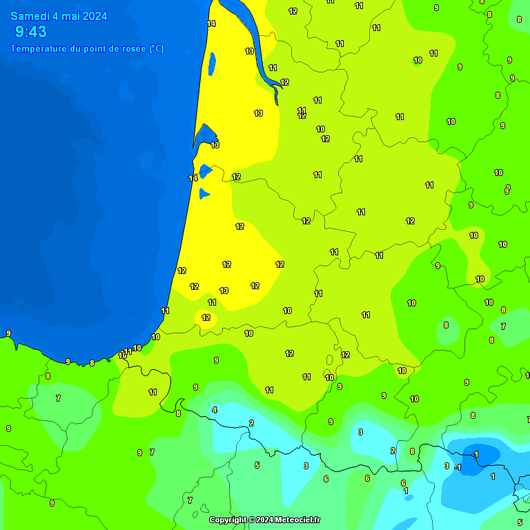 Temperature - point de rose